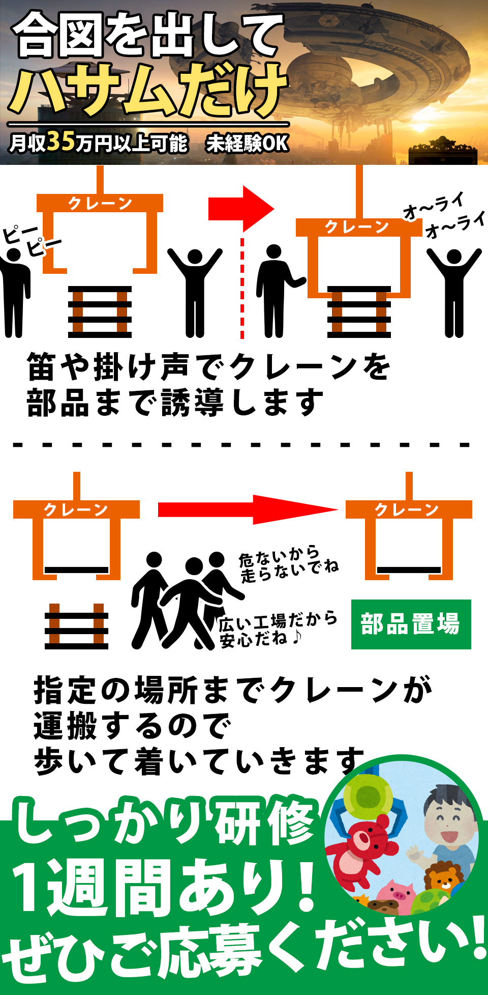 大量募集中 クレーンの誘導 月収35万円以上可能 職場見学ok 豊橋市の派遣 株式会社アドバンティア