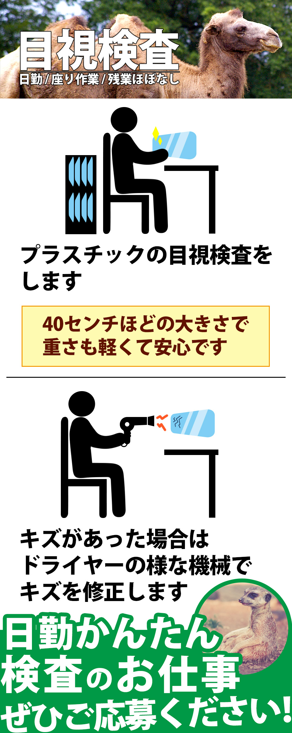 プラスチックの目視検査 愛知県新城市の派遣社員求人