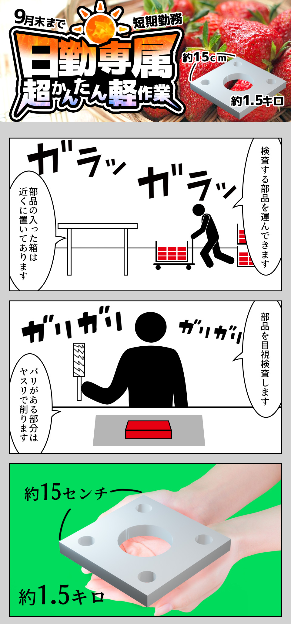 検査・バリ取り 愛知県豊川市の派遣社員求人