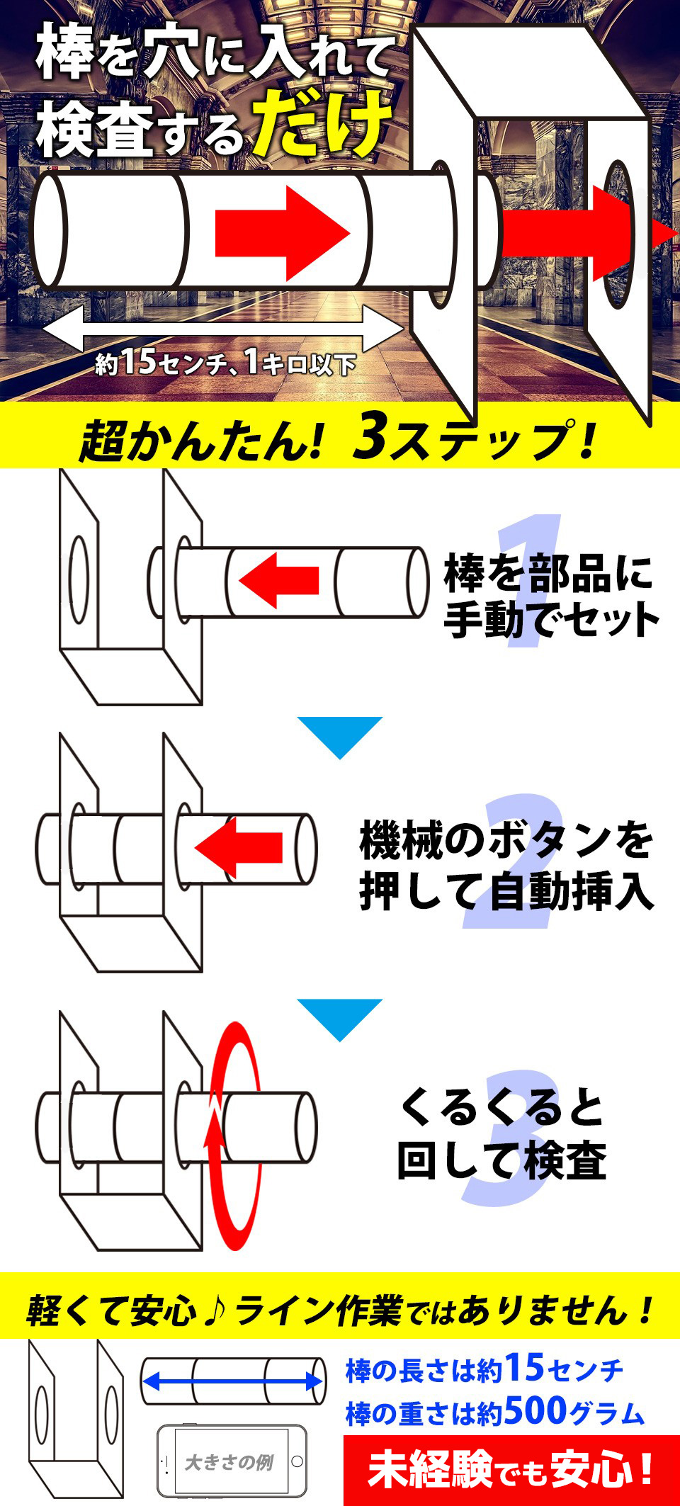 棒を穴に入れるだけ! 愛知県豊川市の派遣社員求人